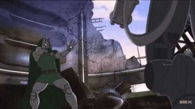 Man In Green Cape Marvel HQ GIF