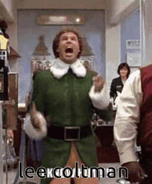 Man In Green Elf Costume Screaming GIF