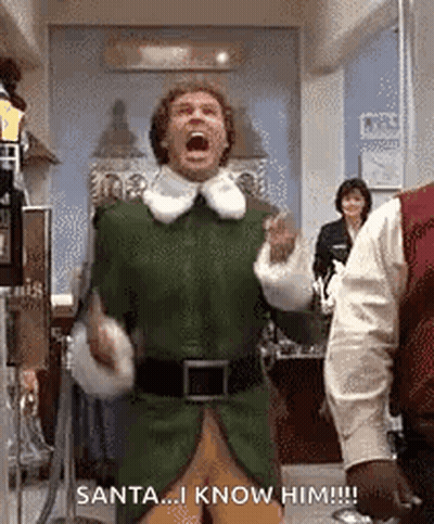 Man In Green Elf Costume Screaming GIF