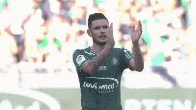 Man In Green Eovi Mcd Jersey Applauds GIF