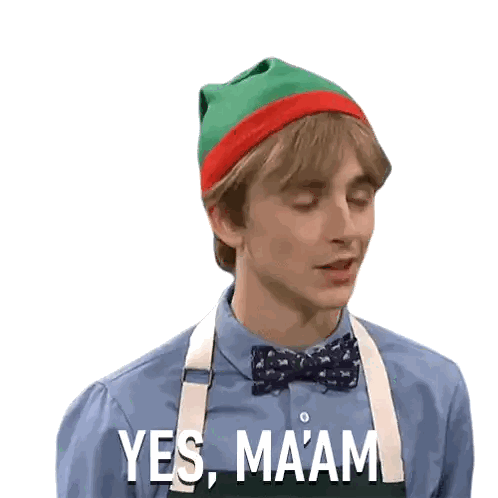 Man In Green Hat And Bow Tie Says Yes Sticker