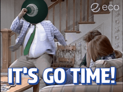 Man In Green Hat Saying Go Time GIF