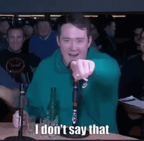 Man In Green Hoodie Saying I Don't Say That GIF