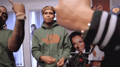 Man In Green Hoodie Saying The North Face GIF