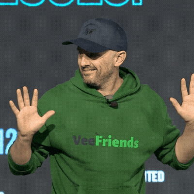 Man In Green Hoodie Saying Vee Friends GIF
