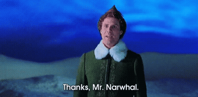 Man In Green Jacket And Hat Waving Saying Thanks Mr. Narwhal GIF