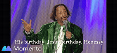 Man In Green Jacket And Tie At Microphone GIF