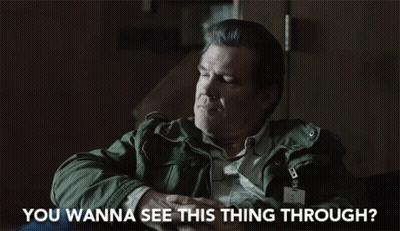 Man In Green Jacket Asking To See Through GIF