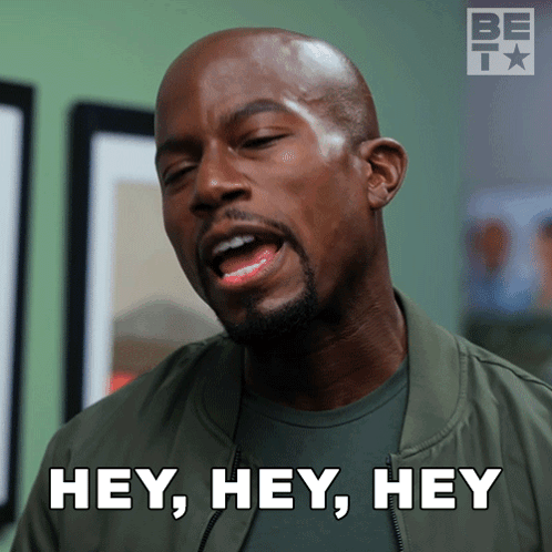 Man In Green Jacket Saying Hey Hey Hey GIF
