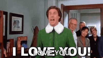 Man In Green Jacket Saying I Love You To Group GIF