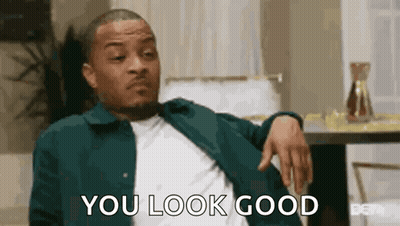 Man In Green Jacket Says You Look Good GIF