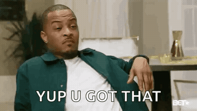 Man In Green Jacket Sitting With Hand On Hip Saying Yup U Got That GIF