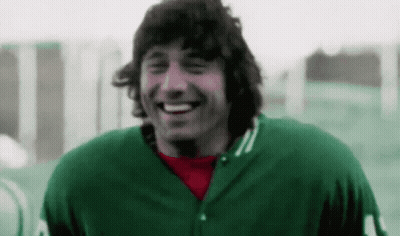 Man In Green Jersey Number 10 Smiling GIF