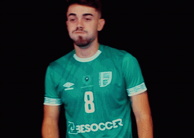 Man In Green Jersey Number 8 GIF