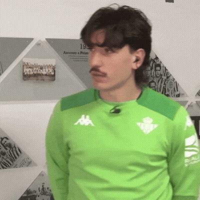 Man In Green Kappa Shirt GIF