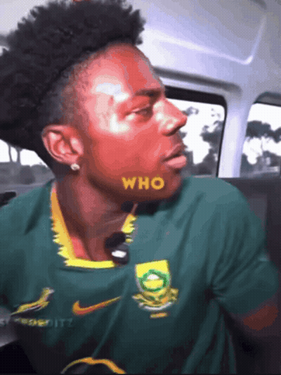 Man In Green Nike Shirt Saying Who GIF