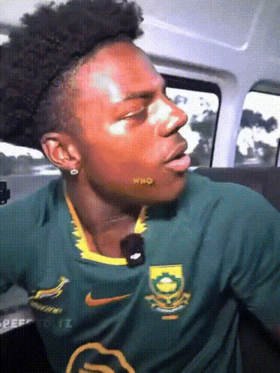 Man In Green Nike Shirt Saying Who GIF