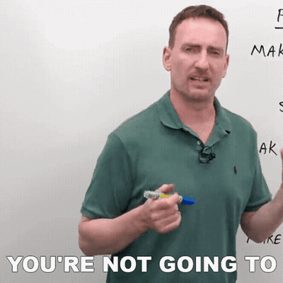 Man In Green Polo Saying You're Not Going To GIF