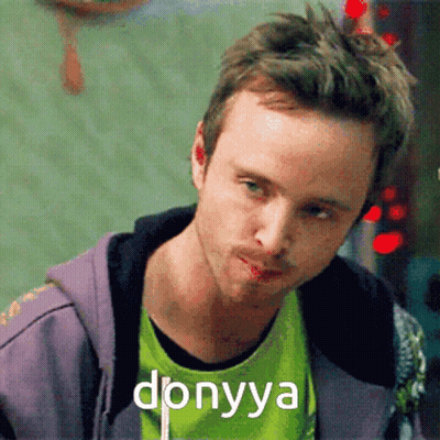 Man In Green Shirt And Purple Jacket With Donyya GIF