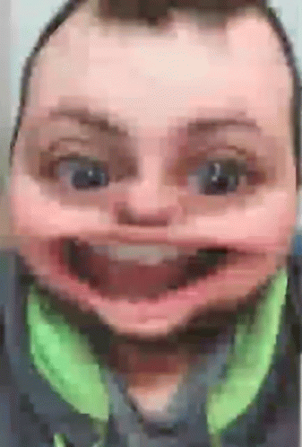 Man In Green Shirt Close Up GIF