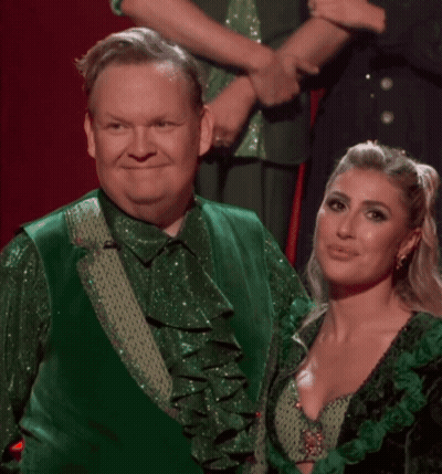Man In Green Shirt Covering Mouth GIF