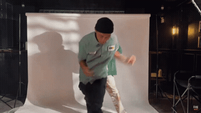 Man In Green Shirt Dancing GIF