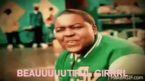 Man In Green Shirt Making Funny Face GIF
