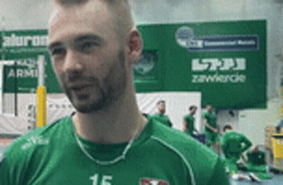Man In Green Shirt Number 15 GIF