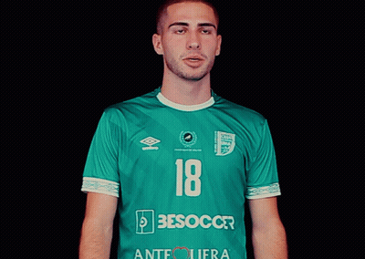 Man In Green Shirt Number 18 GIF