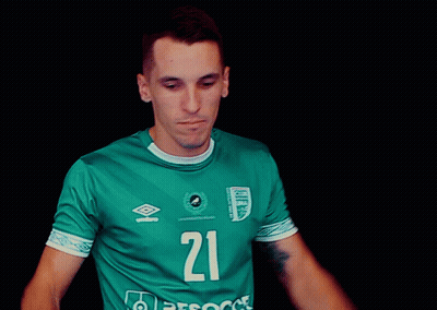 Man In Green Shirt Number 21 GIF