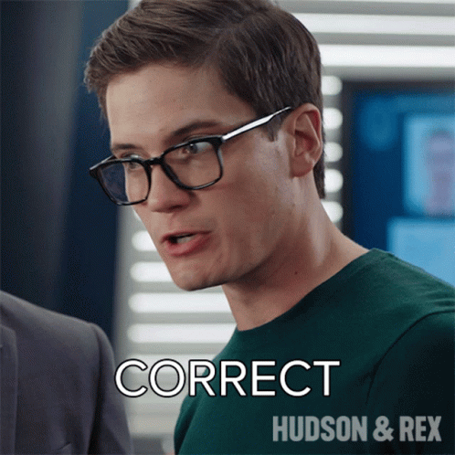 Man in Green Shirt Saying Correct Hudson Rex