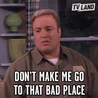 Man In Green Shirt Saying Don't Make Me Go To That Bad Place GIF