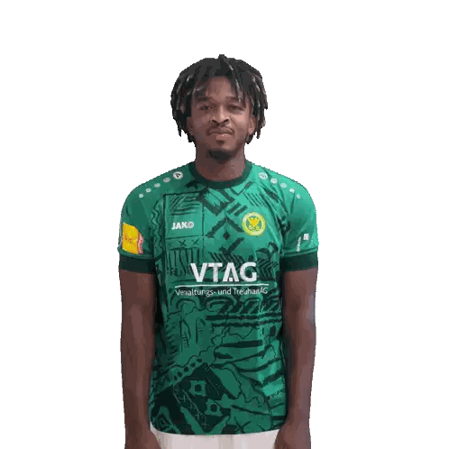 Man In Green Shirt Saying Jako Vtag Sticker