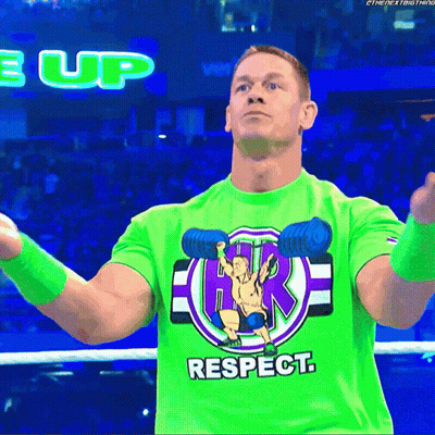 Man In Green Shirt Saying Respect GIF