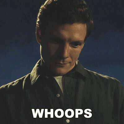 Man In Green Shirt Saying Whoops GIF
