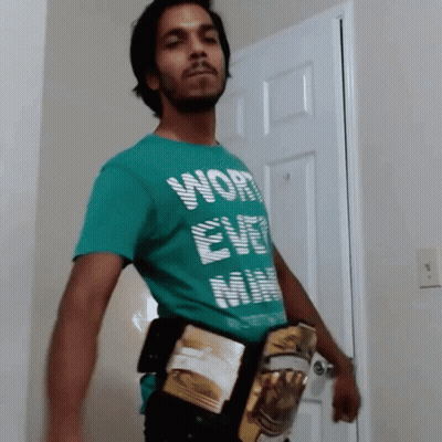 Man In Green Shirt Saying Work Every Minute GIF
