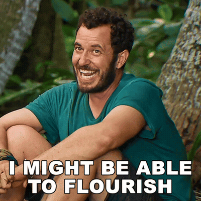 Man In Green Shirt Smiling I Might Be Able To Flourish GIF