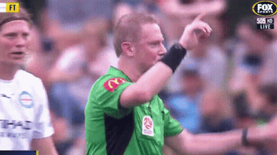Man In Green Shirt With Fox Sports Logo GIF
