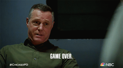 Man In Green Shirt With Game Over GIF
