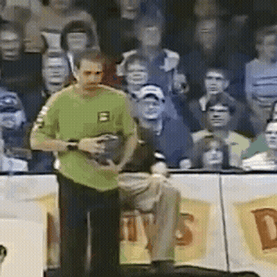 Man In Green Shirt With Letter B GIF