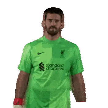 Man In Green Standard Chartered Shirt Sticker