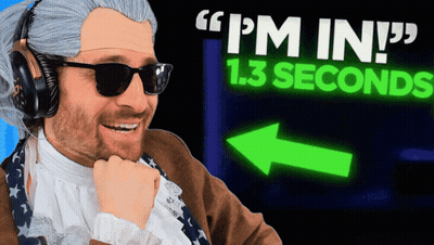 Man In Green Suit Holding Microphone Making Funny Face GIF