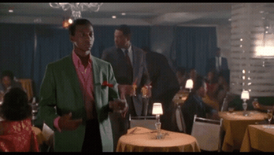 Man In Green Suit Next To Other Man Saying My Love GIF