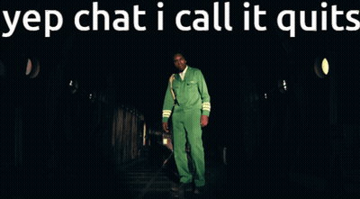 Man In Green Suit Saying I Call It Quits GIF