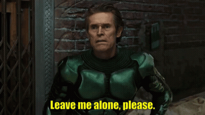 Man In Green Suit Saying Leave Me Alone GIF