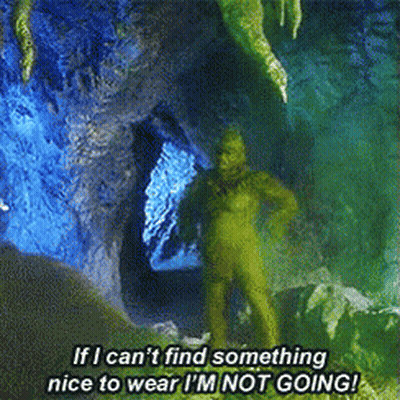 Man In Green Suit Says If I Can't Find Something Nice To Wear I'm Not Going GIF