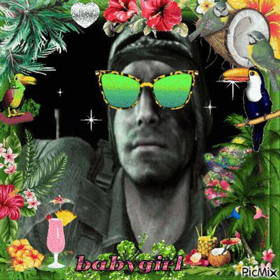 Man In Green Sunglasses Saying Babygirl GIF