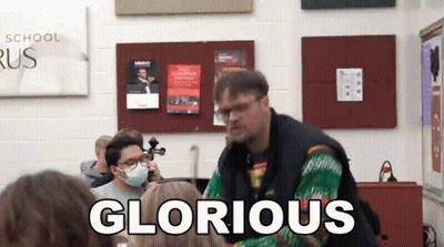 Man In Green Sweater Glorious GIF
