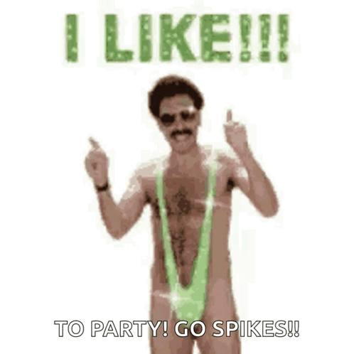 Man In Green Swimsuit Saying I Like To Party GIF