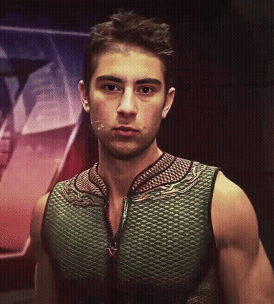 Man In Green Tank Top With Zipper GIF